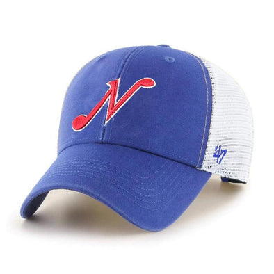Nashville Sounds '47 Brand Royal White Flagship Throwback MVP Hat