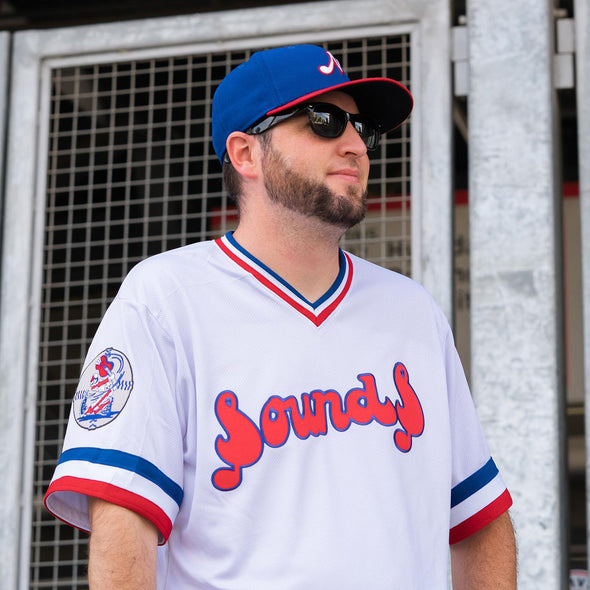 Nashville Sounds Adult Replica White Throwback Jersey