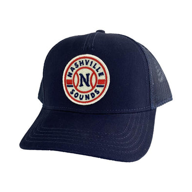 Nashville Sounds American Needle Navy Valin Primary Logo Adjustable Hat
