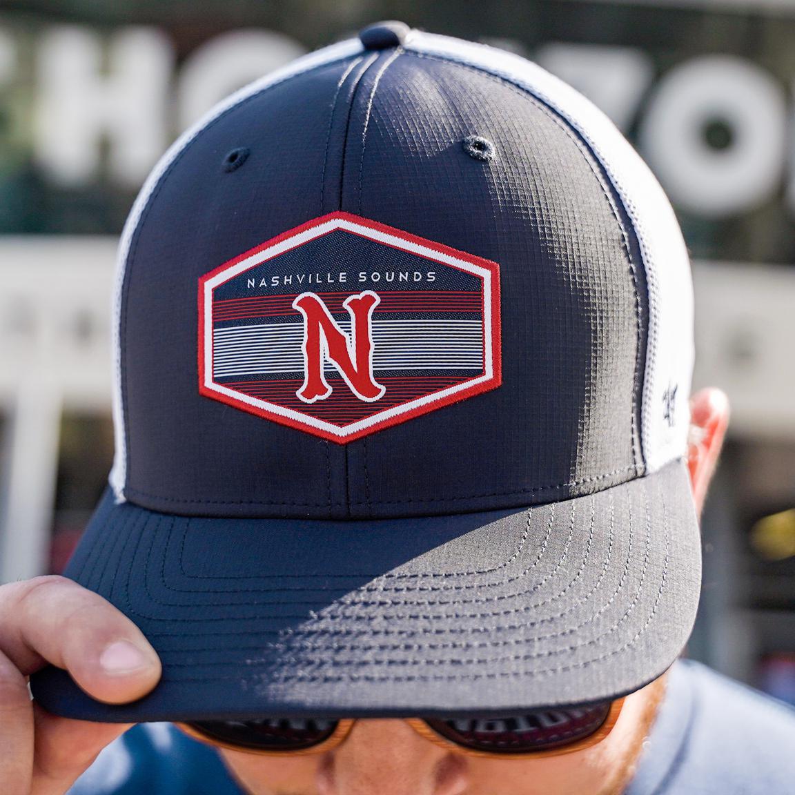 Nashville Sounds '47 Brand Navy Burgess Trucker Hat
