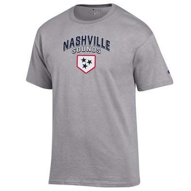 Nashville Sounds Champion Oxford Grey Classic Tee
