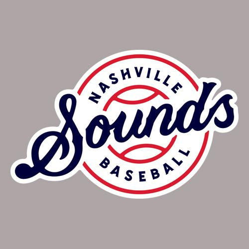 Nashville Sounds Script Lockup Logo 4x4 Perfect Cut Decal